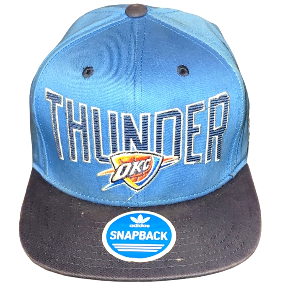 Vintage OKLAHOMA CITY THUNDER Snapback Hat Adjustable Cap One Size